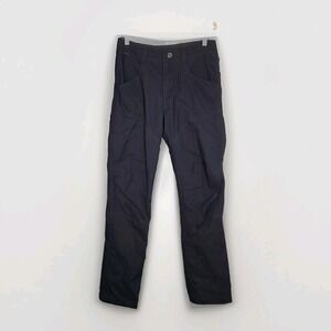 Kuhl Renegade Pants Men's 28x30 Dark Black Performance Cargo Nylon Stretch